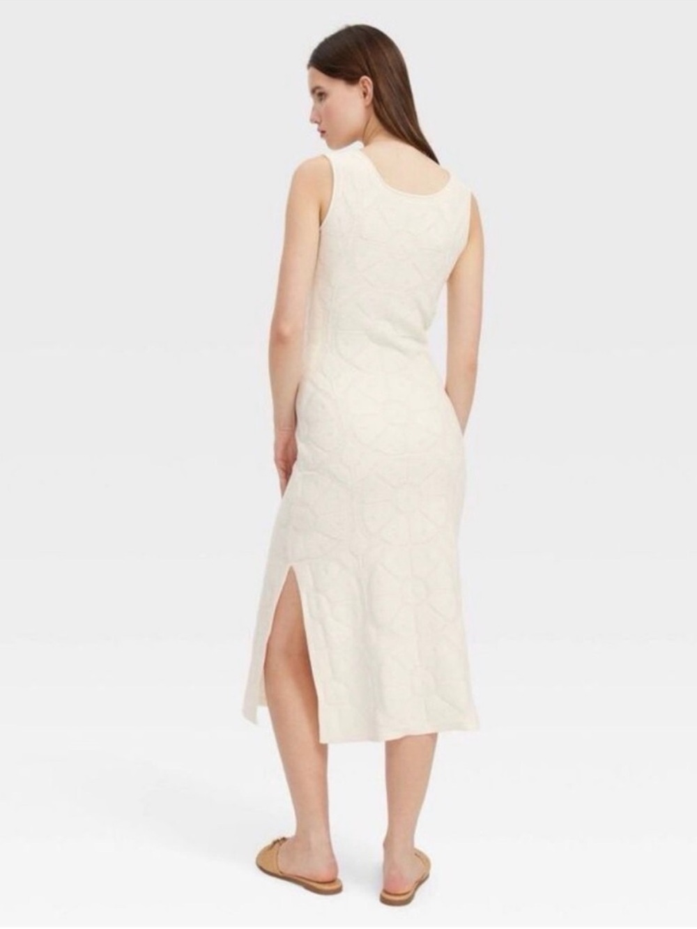 Roller Rabbit Cream Knit Tank Dress - Picture 2 of 4